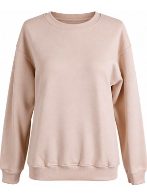 Trender O Yaka 3 Ip Taş Kadın Sweatshirt 27KDT1000011