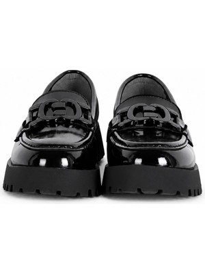 Trender 30-2814 Siyah Rugan Kadın Loafer Ayakkabı 27KSD9000012