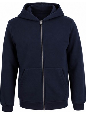 Trender Kapüşonlu Indigo Erkek Sweatshirt 5466-1