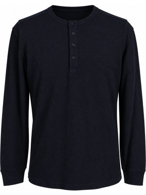Trender Waffle Triko Indigo Erkek Sweatshirt 5852