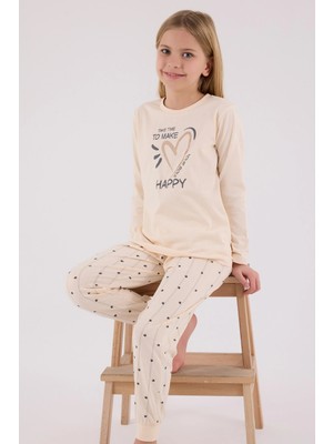 Arnetta 3434-2 Kız Çocuk Uzun Kol Pijama Takım