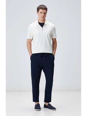 Network Navy Ribbed Sweatpants
