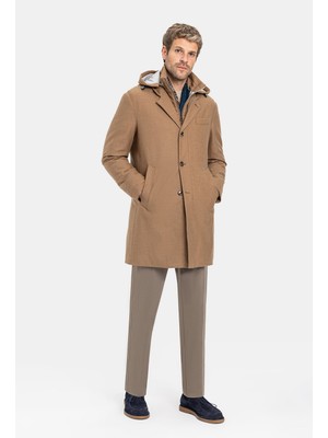 Vakko By Montecore Camel Wool Elastane Jacket