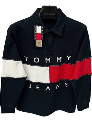 Tommy Yarım Fermuarlı Dik Yaka Sweatshirt
