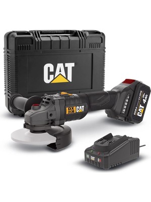 Cat DX3130 18VOLT/4.0AH 125MM Tek Akülü Kömürsüz Profesyonel Avuç Taşlama