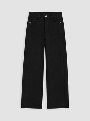 Lc Waikiki Yeni Sezon Siyah Wideleg Kız Çocuk Gabardin Pantolon