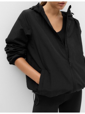 Marks & Spencer Goodmove Stormwear File Panelli Kapüşonlu Kadın Ceket