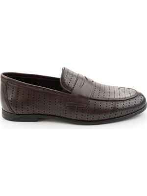 Bambi Brown Genuine Leather Men's Classic Shoes E01054041203