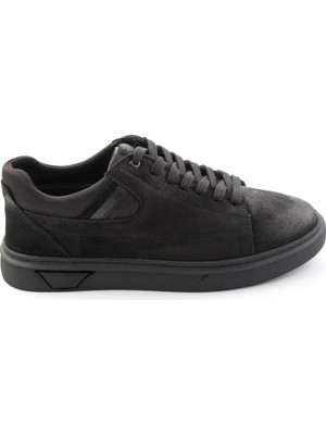 Bambi Black Nubuck Genuine Leather Men's Casual Shoes E01082050101