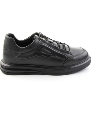 Bambi Black Nappa Genuine Leather Men's Sneakers E01080065243
