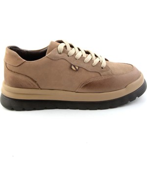 Bambi Sand Nubuck Genuine Leather Men's Casual Shoes E01089009601