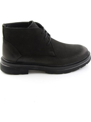 Bambi Black Nubuck Genuine Leather Men's Boot & Bootie E02089009301