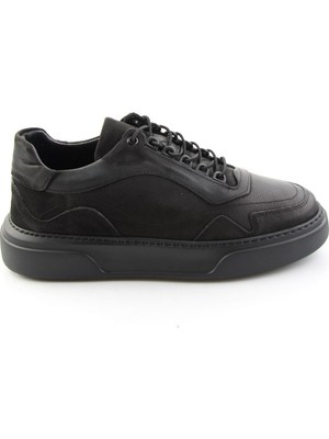 Bambi Black Nubuck Genuine Leather Men's Casual Shoes E01082201001