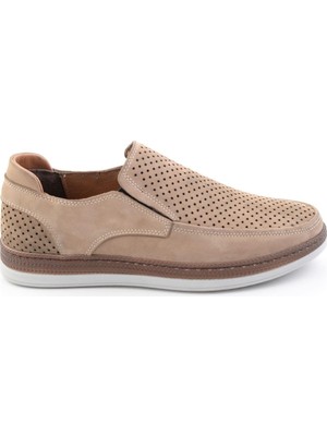 Bambi Sand Genuine Leather Men's Casual Shoes E01795214301