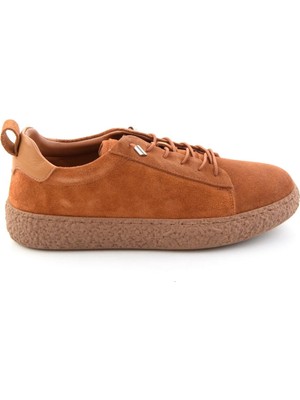 Bambi Taba Süet Hakiki Deri Kadın Sneaker K01822268402