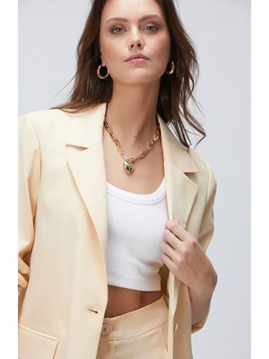 Network Light Beige Cupro Blazer
