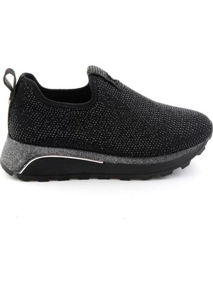 Bambi Black Stone-Embellished Women's Sneakers K01834220087