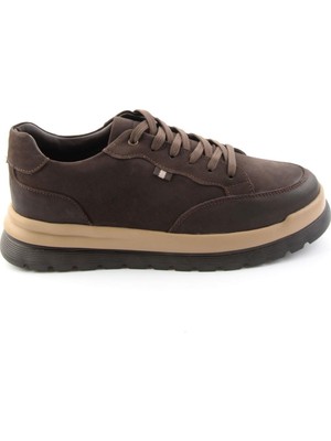 Bambi Brown Nubuck Genuine Leather Men's Casual Shoes E01089009601