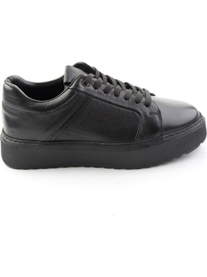 Bambi Black Nappa Genuine Leather Men's Casual Shoes E01593027743