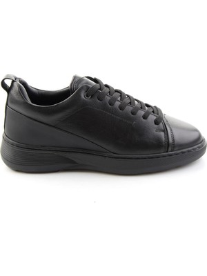 Bambi Black Floater Genuine Leather Men's Casual Shoes E01593072740