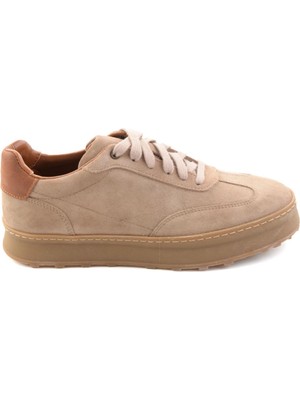 Bambi Sand Suede Genuine Leather Men's Sneakers E01774004802