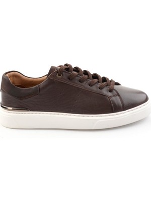 Bambi Brown Genuine Leather Men's Sneakers E01595327543
