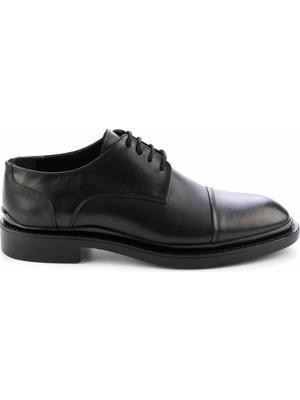 Bambi Black Genuine Leather Men's Oxford Shoes E01549522203