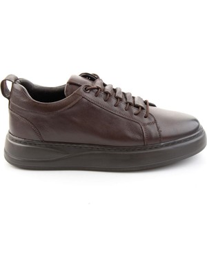 Bambi Brown Nappa Genuine Leather Men's Casual Shoes E01593520243