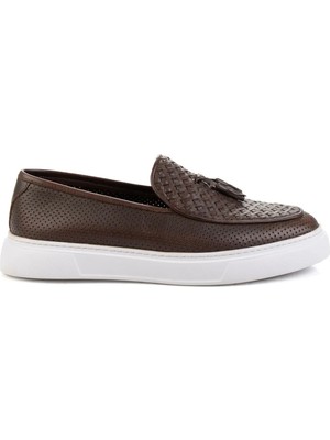 Bambi Brown Genuine Leather Men's Classic Shoes E01798059216