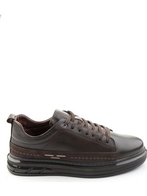 Bambi Brown Genuine Leather Men's Sneakers E01080226343