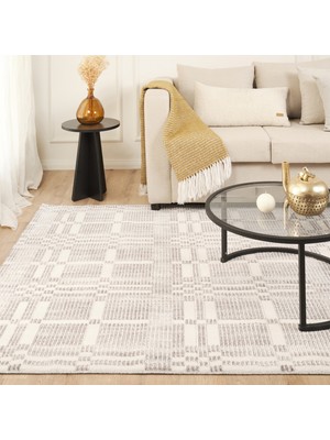 Kaşmir Halı 7/24 Iskandinav Velar Gri 160X230 cm