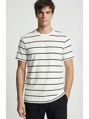 Network White Black Striped T-Shirt