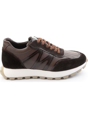 Bambi Brown Genuine Leather Men's Sneakers E01011043303