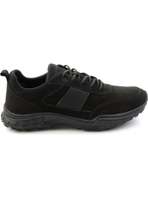 Bambi Black Nubuck Genuine Leather Men's Sneakers E01018271001