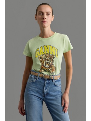 Ganni Gannı Yeşil T-Shırt
