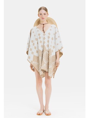 Vakko Brown Poncho