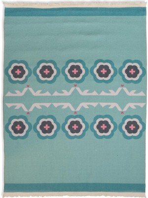 Itsy Bitsy Kids Sukha Mint Yeşili Yıkanabilir Çocuk Halısı 120X160CM