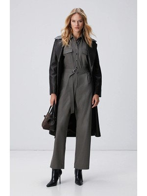 Network Mink Flap Pocket Jumpsuit