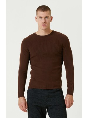 Network Tobacco Basic Knit Sweater