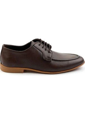 Bambi Brown Genuine Leather Men's Classic Shoes E01054143043