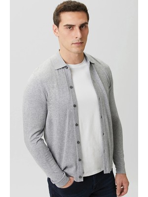 Network Grey Melange Cardigan
