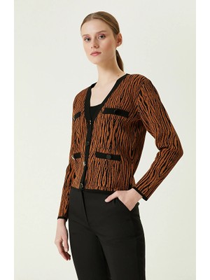 Network Black Brown Knit Jacket
