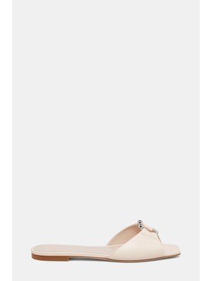 3 Juın Ecru Leather Shoes