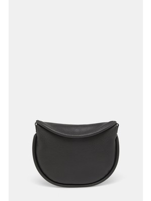 Vakko Black Leather Bag
