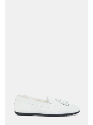 Vakko Ecru Suede Shoes