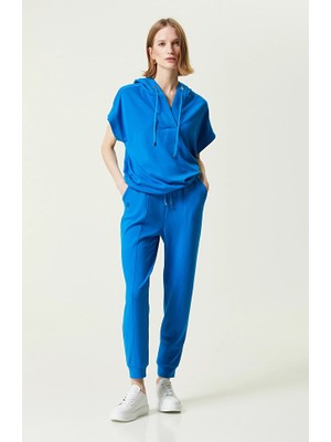 Network Saxe Blue Elastic Cuff Sweatpants