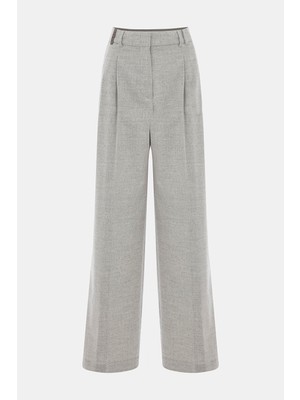 Peserico Vakko By Peserıco Açık Gri Bol Paça Pantolon