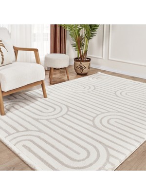 Kaşmir Halı 7/24 Plushy Runa Cream 160X230 cm