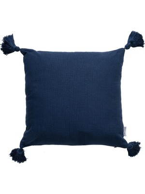 Mudo Home Alba Kirlent Püsküllü Laci̇vert 45X45 cm