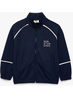 Koton Cepli Uzun Kollu Dik Yaka Fermuarlı Sweatshirt